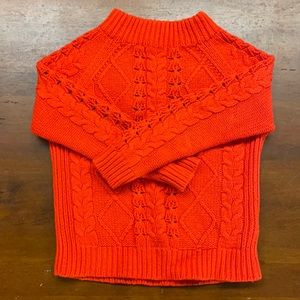 J. Crew cableknit mock neck sweater in XS